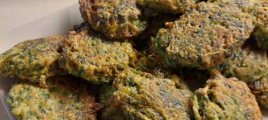 Buñuelos de acelgas en Thermomix