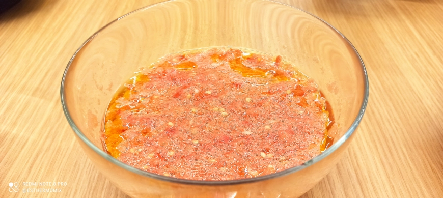 Tomate rallado básico en Thermomix