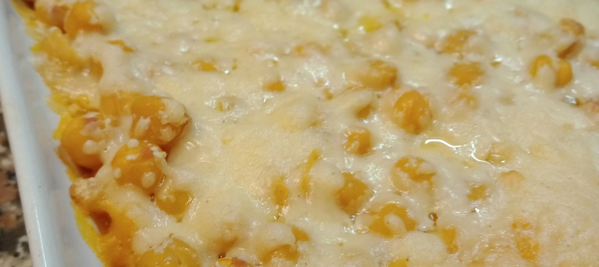 Graten de calabaza y garbanzos