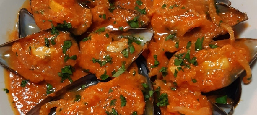 Mejillones de Navidad de la Mari