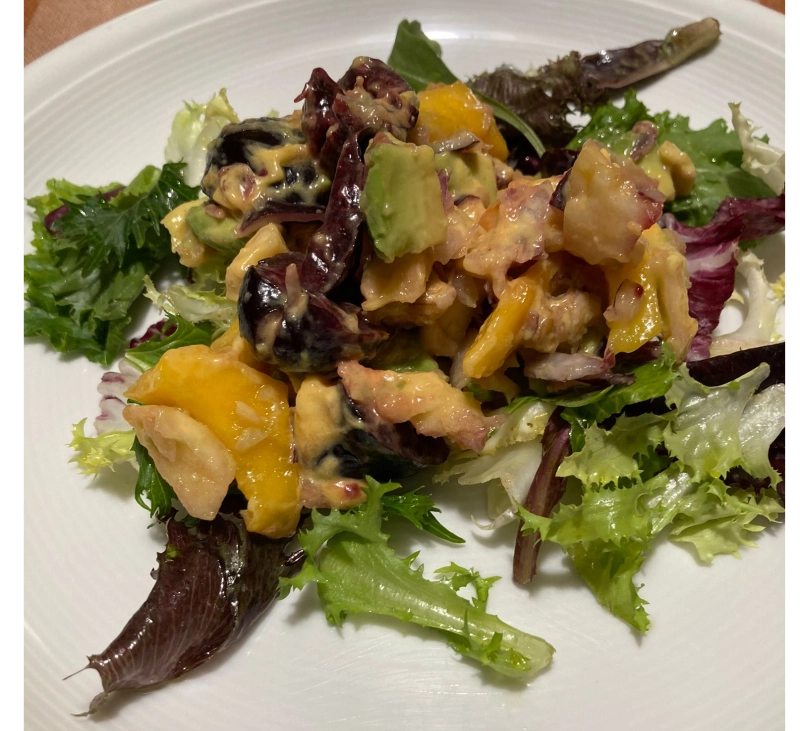 ENSALADA DETOX CON CEREZAS Y MANGO CON THERMOMIX