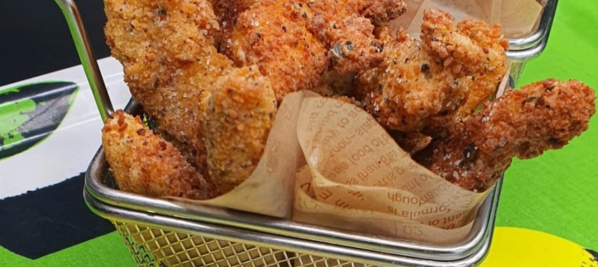 FINGERS DE POLLO CON SALSA A LA MIEL EN THERMOMIX ®