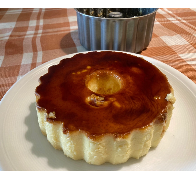FLAN DE CHOCOLATE BLANCO CON THERMOMIX