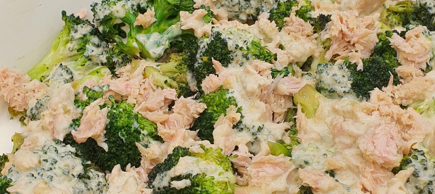 BRÒCOLI DORADO CON SALSA DE ATÚN EN THERMOMIX ®