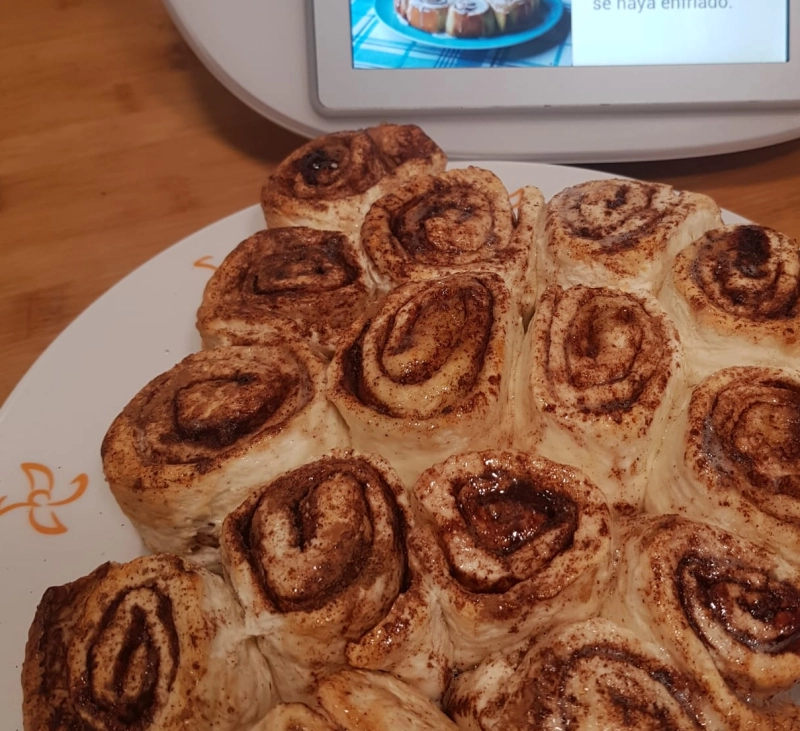 CINNAMON ROLLS- tarta de canela- SIN GLUTEN