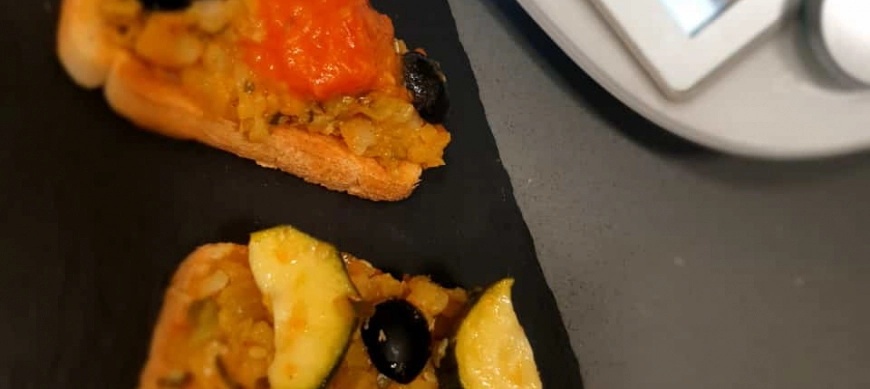 Bruscheta de Caponata Siciliana a mi manera