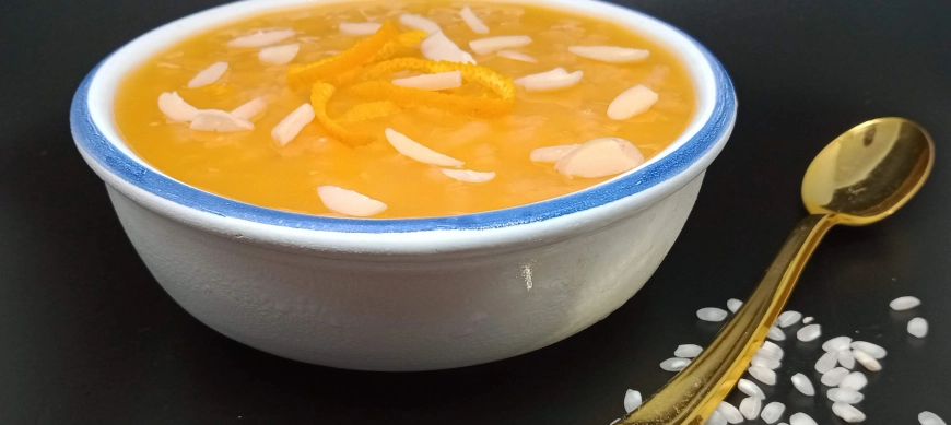 Recetas contra el calor. Arroz con zumo de naranja