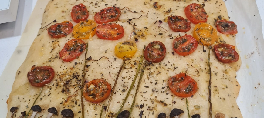 La focaccia de patata di Puglia