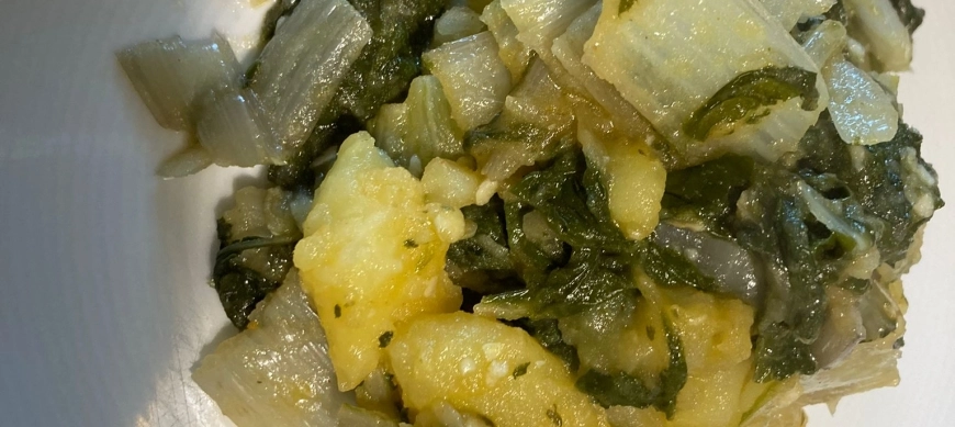 ACELGAS CON PATATAS CON THERMOMIX