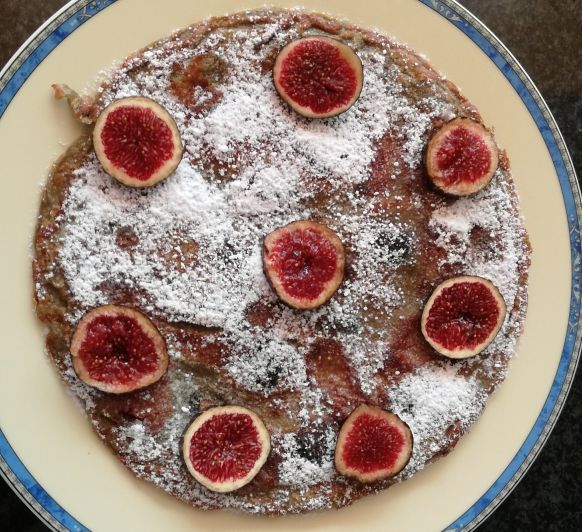 Frittata dulce con higos