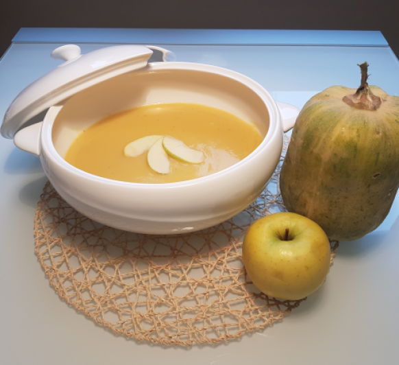 Crema de calabaza y manzana, con Thermomix®