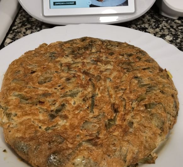 Tortilla de alcachofas, una maravilla!!!!