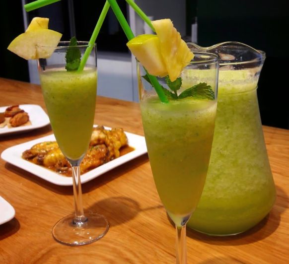 Granizado de manzana con menta