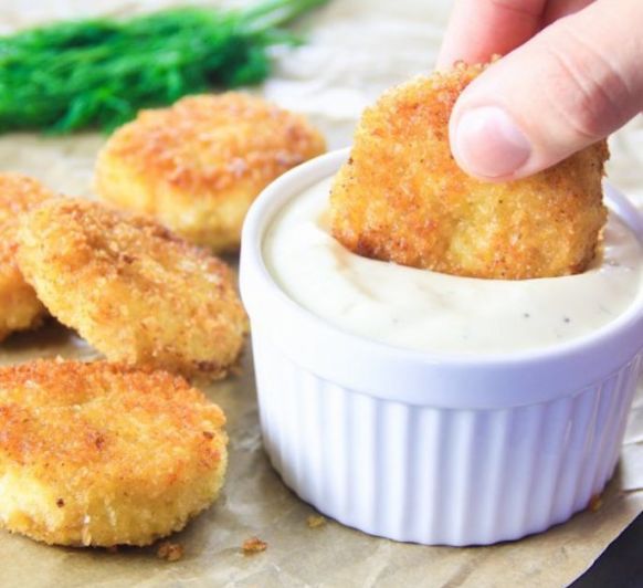 Nuggets veganos de calabaza, setas, nueces y Thermomix®