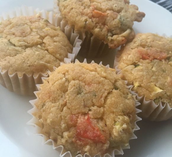 Muffin de coca de verdura