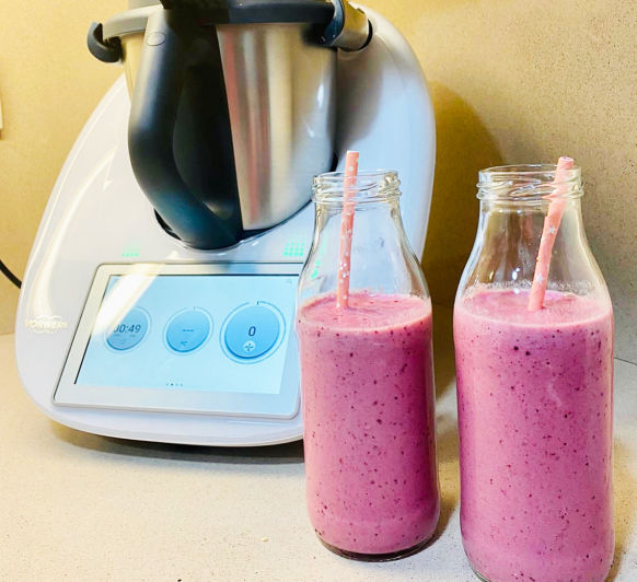 Milkshake de frutos rojos