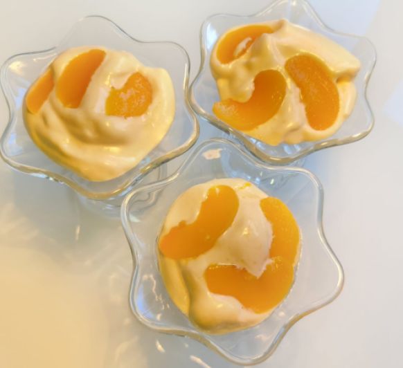 Espuma de melocotones congelados con Thermomix® y con video