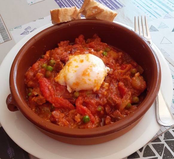 huevos a la flamenca al vapor