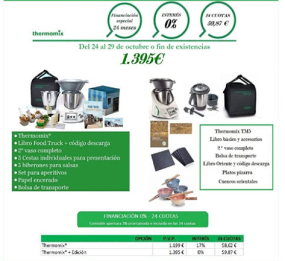 Última oportunidad. Comprar Thermomix® al 0% de interés