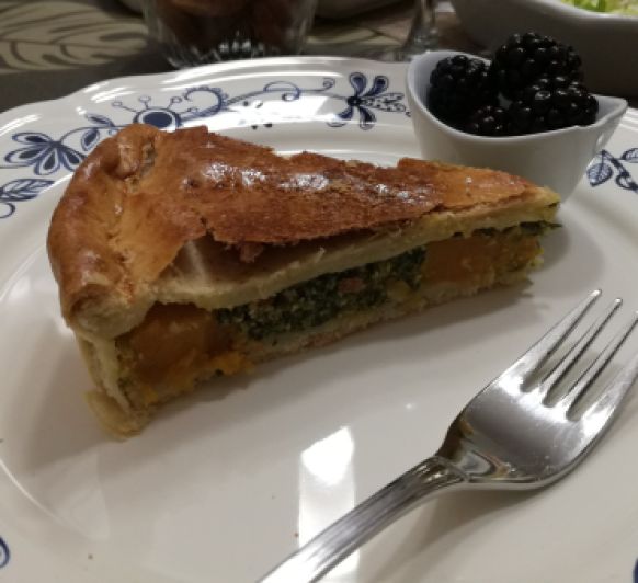 Empanada de Espinacas y Calabaza