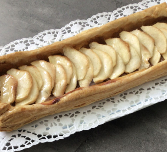 Tarta de manzana de hojaldre